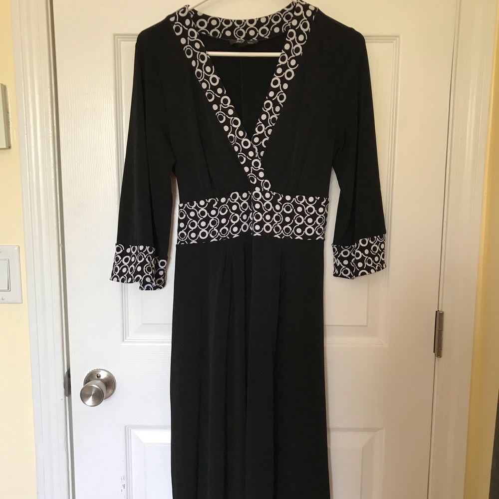 AGB, faux wrap dress. Super flattering cut!